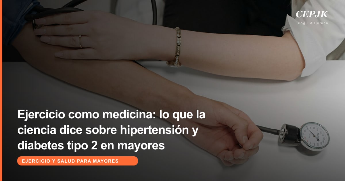 Ejercicio como medicina: lo que la ciencia dice sobre hipertensión y diabetes tipo 2 en mayores